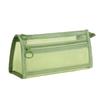 Dual-Layer Mesh Pencil Case: Large Capacity Stationery Bag for Exams and Elementary Students