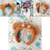 Clasp Hair Bear Animal Themed Plush Headband For Carnival Costumes Gifts And