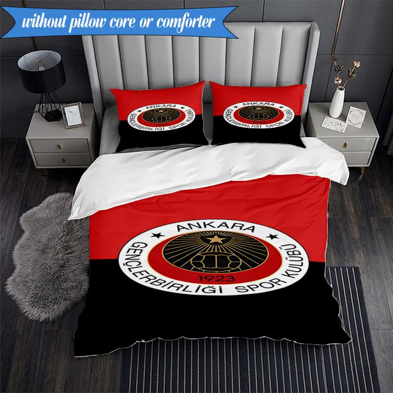 3-teiliges Genkelbigli Club Sport Bettwäsche-Set 2D-Druck (Enthält 1 Bettbezug + 2 Kissenbezüge Ohne Füllung), Schlafzimmerdekoration, Ventilatorgeschenk