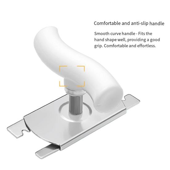 Manueller Flaschenöffner Edelstahl Glasöffner Ergonomischer Griff Flaschenöffner Einhandbedienung Verstellbares Küchengerät für Senioren