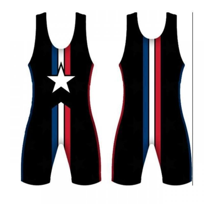 Men's Running Wrestling Single Piece Boxing One Weightlifting Bodysuit Fitness