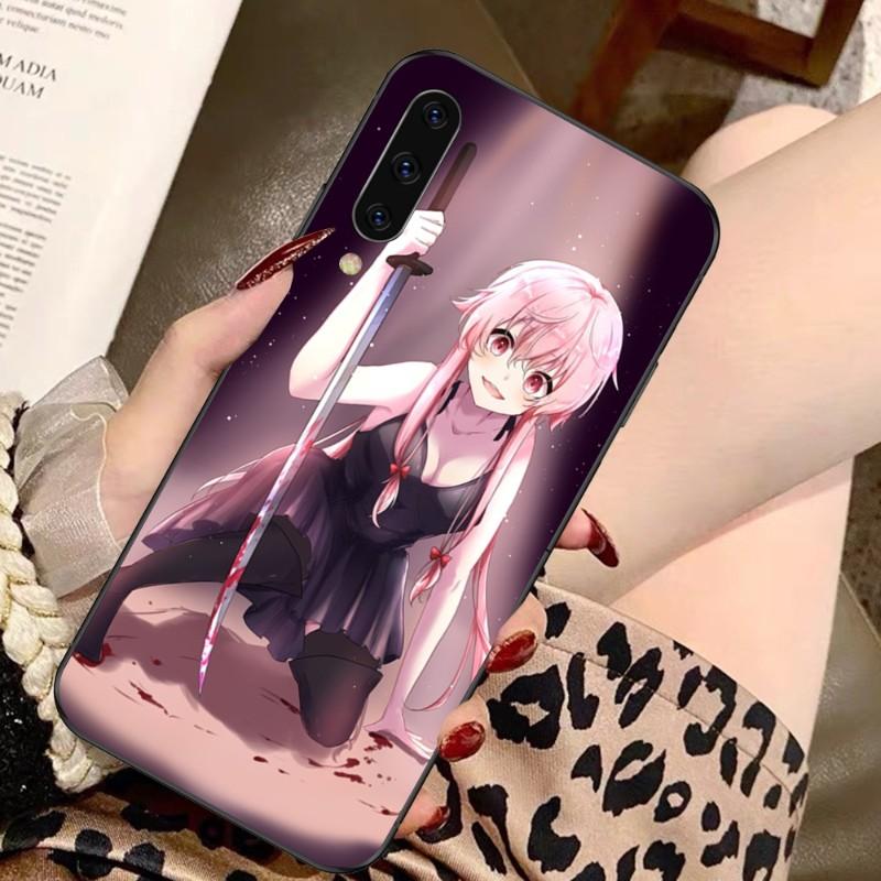 Future Diary Mirai Nikki Handyhülle für Samsung A91 A81 A73 A72 A71 A30S A20 A12 A13 A52 A53 4G 5G Weiche schwarze Handyhülle