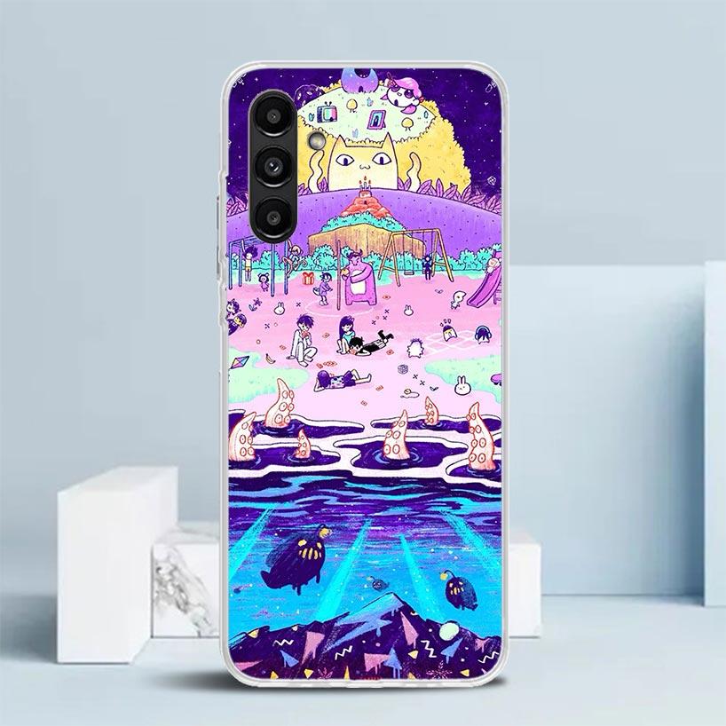 Game O-Omori Cartoon Cover for Samsung Galaxy A17 A37 A57 A16 A26 A36 A56 A15 A14 A55 Phone Case A13 A53 A25 A35 A24 A34 A23 A33
