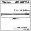 HEPPE MTB Road Bike Titanium Thru Axle Ultra Light Bike Axle 12x142 12x148 Rear Hub Thru Axle Bike Fork 12x100 12x110 Shaft