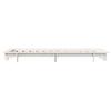 Vidaxl Bed Frame Without Mattress, White, 100X200 Cm, Solid Pine Wood