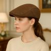 Breathable Peaked Cap Plain Design Flat Hats Curved Brimmed Hat Duckbill Hats  Daily Use
