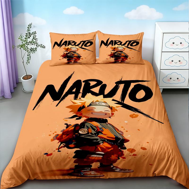 Boys 3pcs Duvet Cover Anime Cartoon Bedding Set Quilt Cover Twin Full Single Size Teens Bedroom Dormitory Home Decor