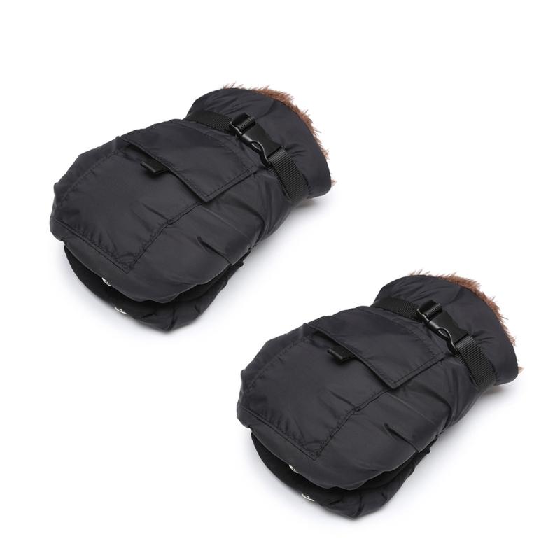 1 Pair Infant Strollers Mittens Keep Hands Warm Winter Breathable Fleece Lining Hand Muffs for Outdoor Activity 1