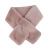 Damen Schal aus Kunstmink-Fleece, Winter, Dick, Warm, Wickeltuch, Überkreuzt, Stylischer Nackenschutz, Unifarben