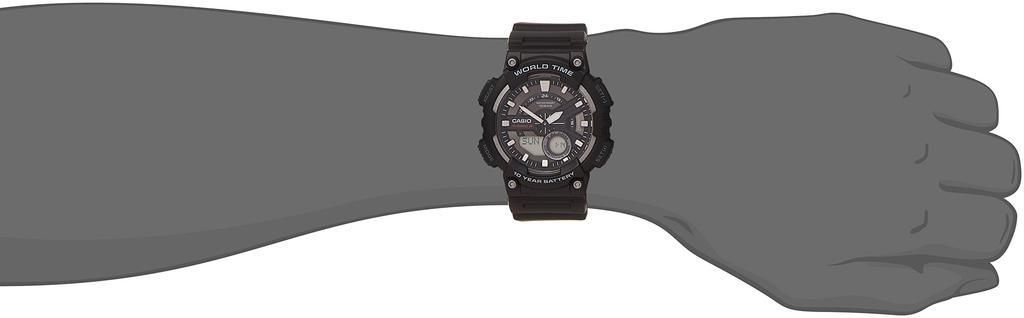 Casio Casio Collection Standard Black Men's Watch, (Old Model) AEQ-110W-1AJF,