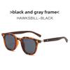 Korean Style Wooden Pattern Square Sunglasses With Uv400 Protection For Outdoor Fashion And Travel
