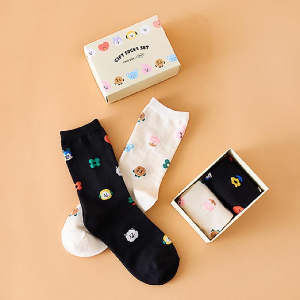 

BT21 Носки подарочный набор 2 шт. ежедневная базовая серия