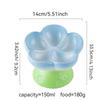 High Foot Raised Cat Feeder Flower Shape Ceramic Pets Dish Slow Feeder Cat Bowl  Puppy