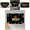 Glamouröse Frohes Neues Jahr 2022 Partyzubehör Banner Perfekt zum stilvollen Feiern