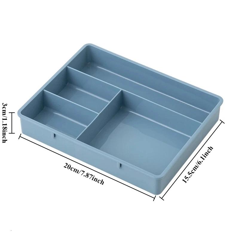 New Home Office Drawer Organizer Stackable Sundries Cosmetic Container Multi-cell Stationery Storage Box Caja De Almacenamiento