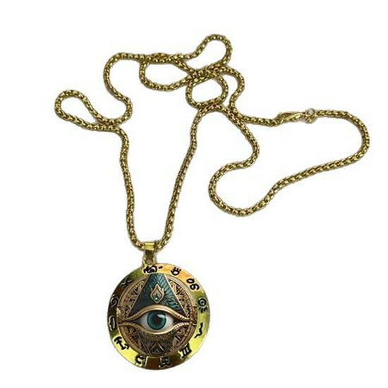 Yunjin Cross-Border Fashion God's Eye Necklace Pendant Charm