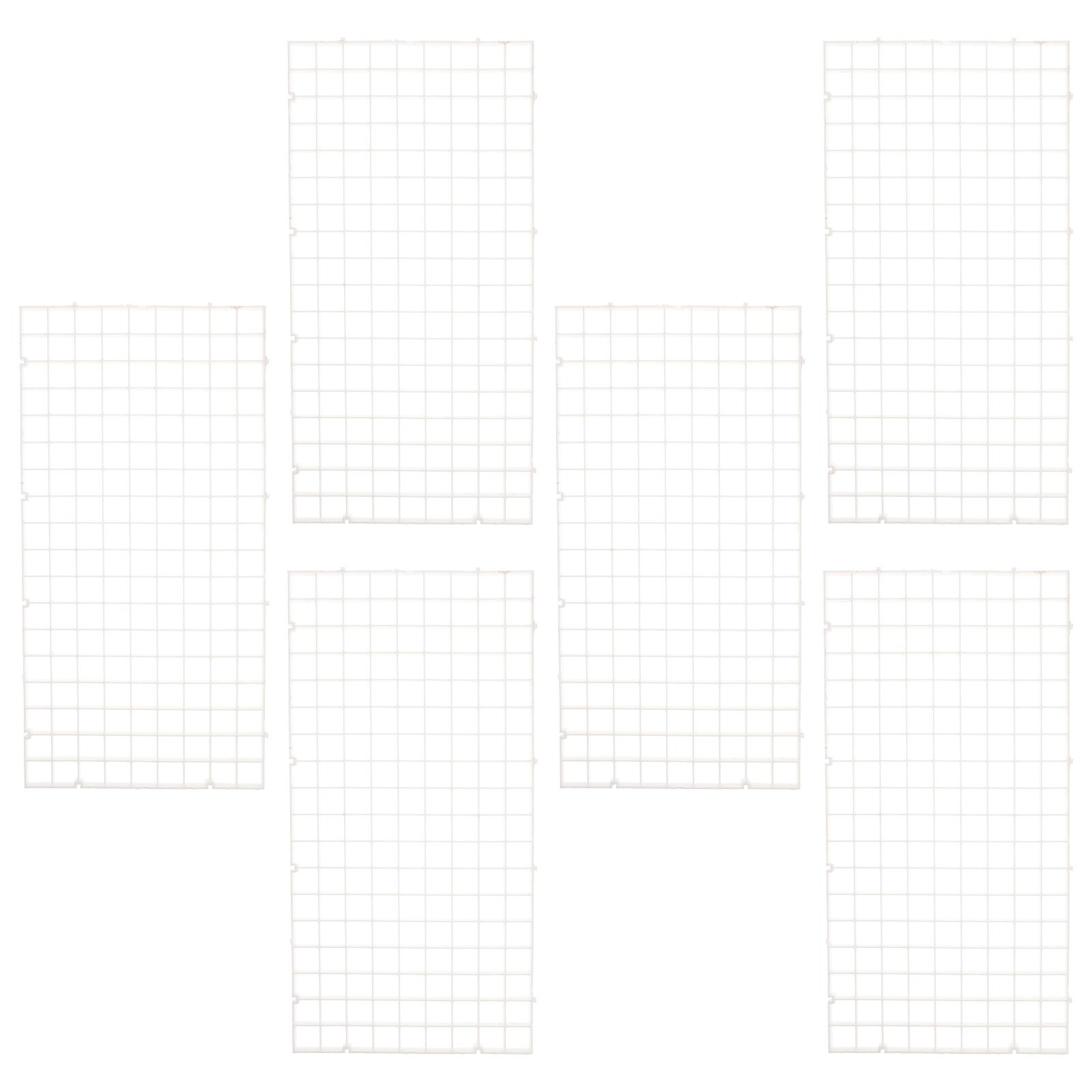 

6 Pcs Fish Tank Divider Grid Filtering Trays Bowl Mesh Plates Polyethylene Bottom Board Aquarium Partition PE Filter Tray Tank