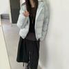 New hooded short down jacket women's simple puff cloud coat small loose winter coat