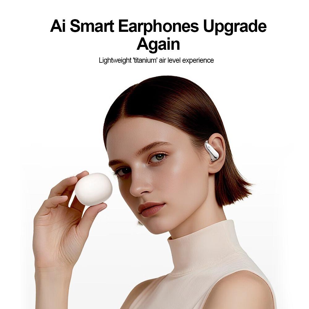 Kabellose Bluetooth 6.0 Ohrhörer Ohrbügel Ohrstöpsel Wasserdichte Sportkopfhörer HiFi Stereo Geräuschunterdrückung Headsets für Telefon