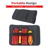 10Pcs Interchangeable Blade VDE Insulated Screwdriver Set with Case Magnetic 500V Home and Professional Use Electricians Tools