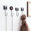 Retro Records Magnetic Tape Wall Hook Hanger kitchen doors back hooks Storage Shelf Dishcloth Rack Towel Holder Home Decor