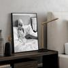 Modern Luxury Fashion Black White Art Heels Champagne Feminist Retro Poster Canvas Paintings Wall Art Pictures Home Decor