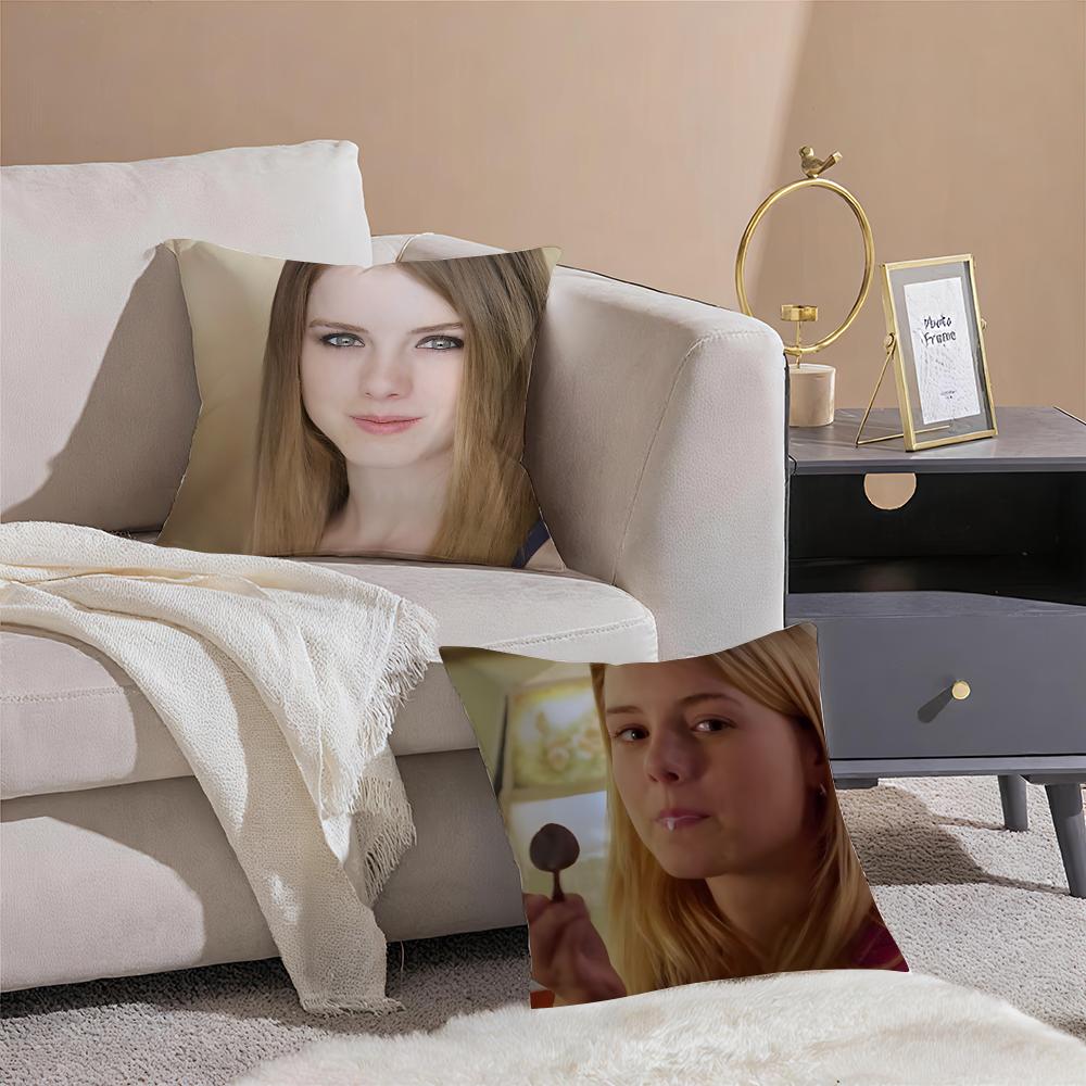 model fashion LLaura WWiggins Cushion Cover Throw Pillow Cover Hidden Button Durable Polyester Chair Cushion