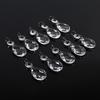 10Pcs Clear Glass Prisms Chandelier Pendant Light Lamp Part