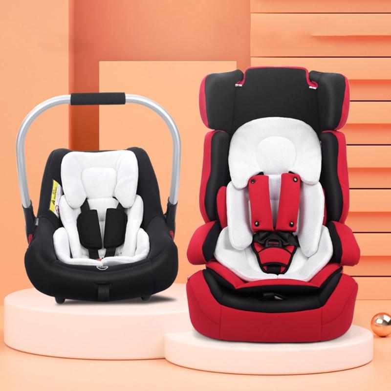 Baby Stroller Cushion Car  Insert Baby  Neck Support Pillow Mattress Breathable Mesh Liner Mat Pram Thermal