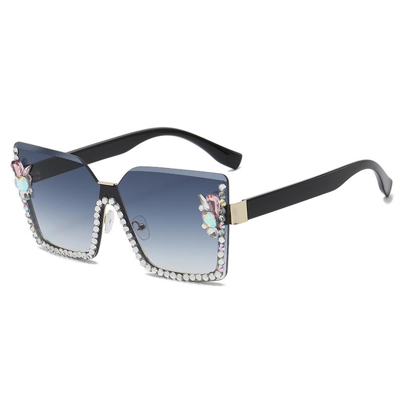 Gradient Elegant Casual Lens Resin Metal Sunglasses Summer Protection Uv