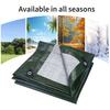 Vattentätt presenning Kraftig presenning Stor markduk för camping med aluminiumöljetter för utemöbler Husvagn Bilskydd