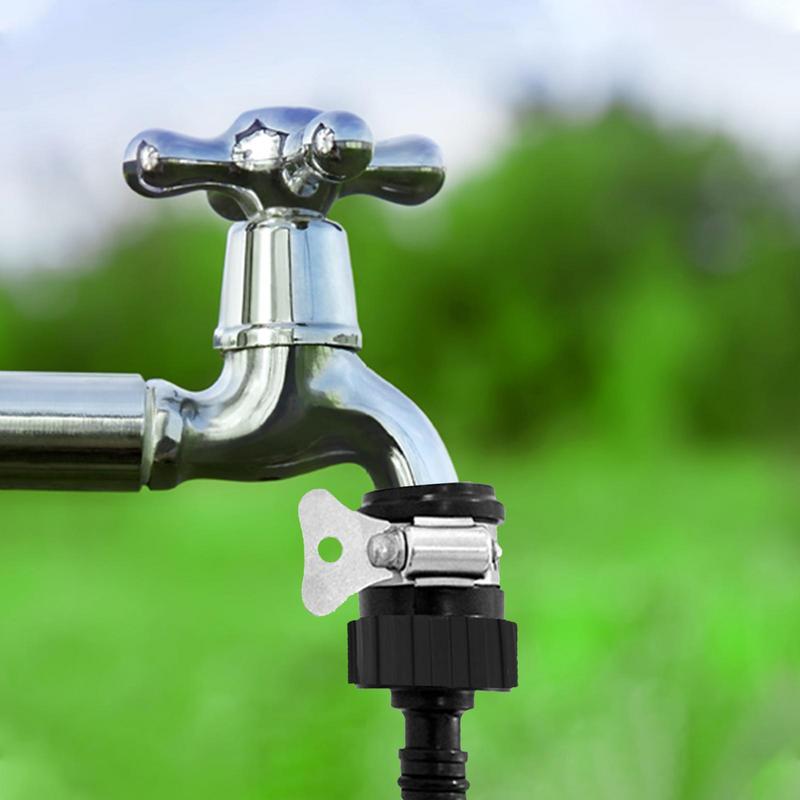 Tap Hose Connector ABS No Leaking Water Faucet Adapter Faucet Hose Connector Quick-inserting Anti-dropping Joint