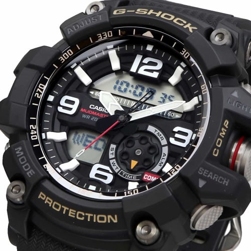 Casio G-SHOCK Men's MASTER OF G MUDMASTER Watch, Black, Dustproof, GG-1000-1A