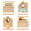 Wooden Toy House Teaching Aids Educational Early Childhood Education Hut Toys Pitching Coin Drawer Wooden Children'S Toys