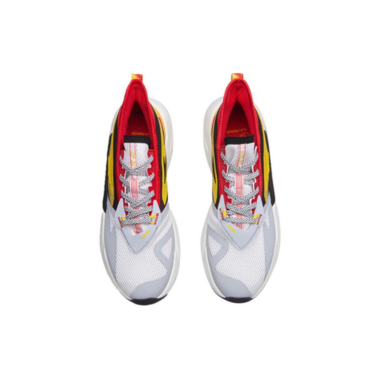 Li Ning Exceed Cushioning Slip Resistant Abrasion Resistant Low top Running Shoes Men's Vermilion AGLQ029-1