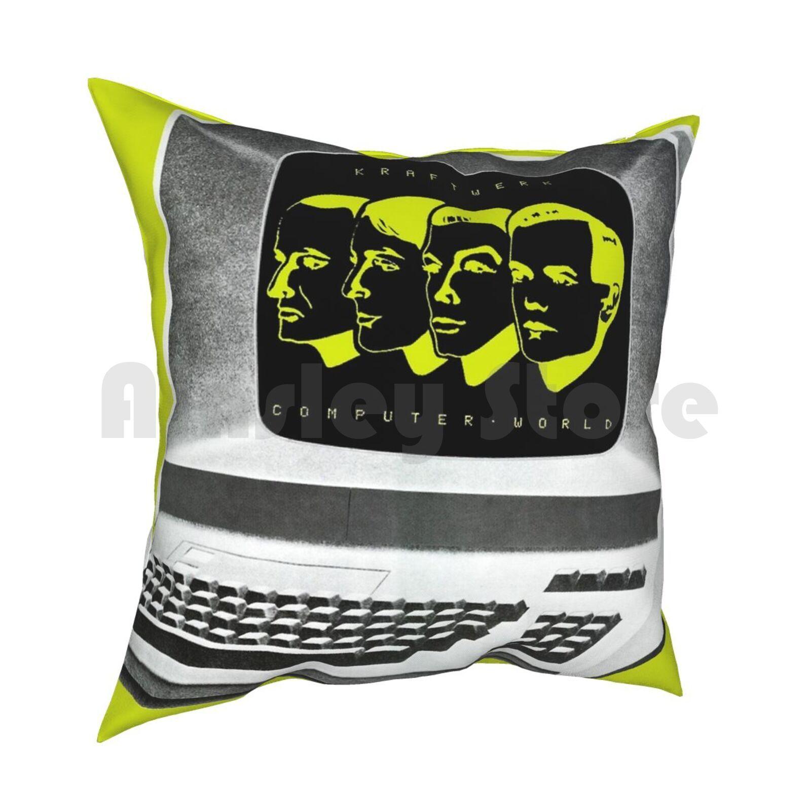 Computer World Pillow Case Printed Home Soft Throw Pillow Kraftwerk Computer World Music Album Record Vinyl Band Artist 30x30cm 12x12in