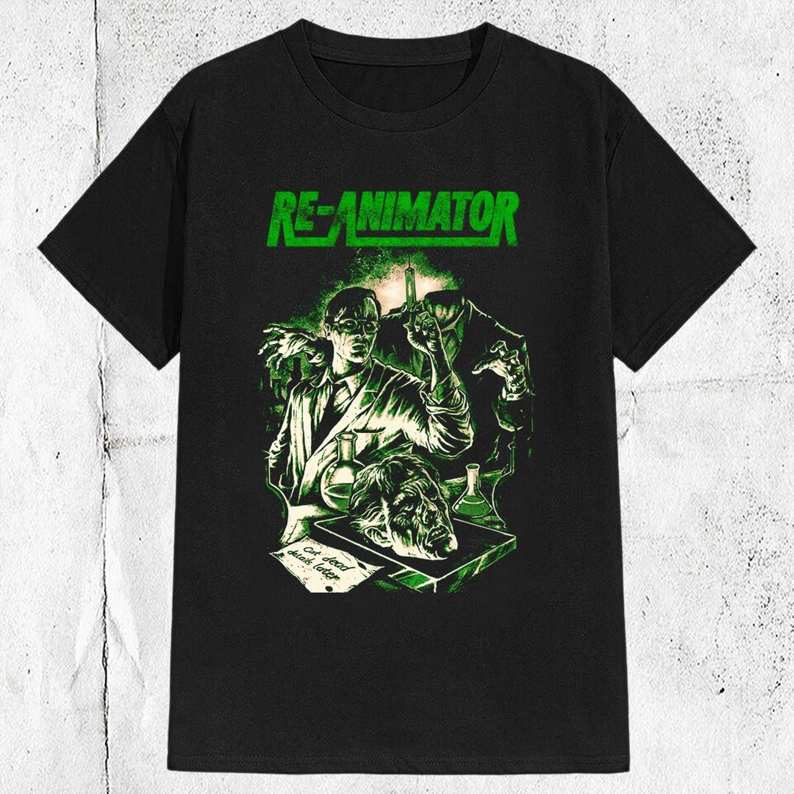 Re-Animator 1985 Horror Movie Vintage 80s Cult Classic T shirt 4XL