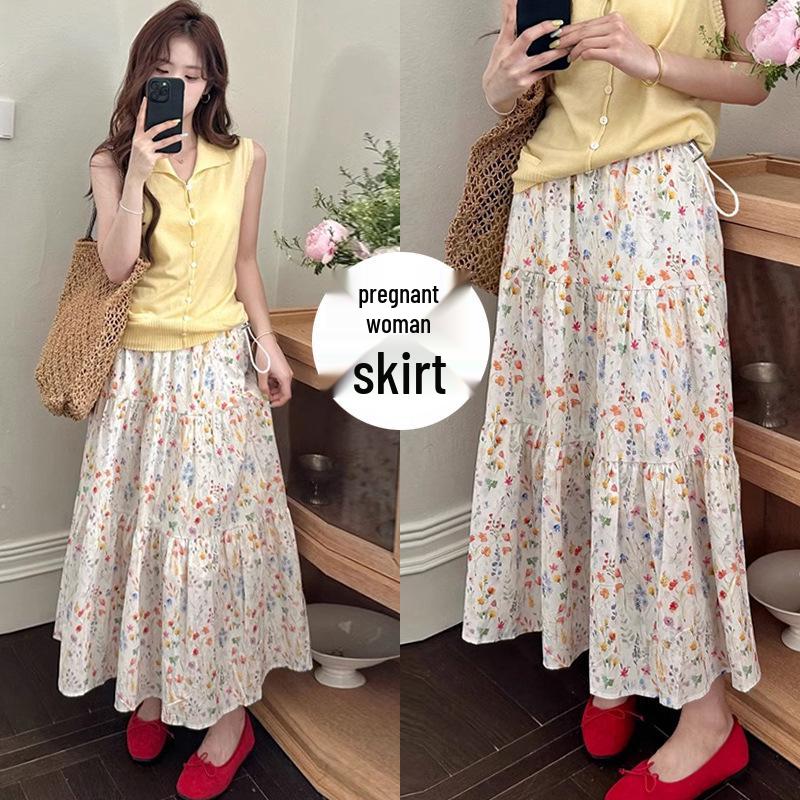 Maternity Floral A-Line Midi Skirt - Summer 2026 Collection L
