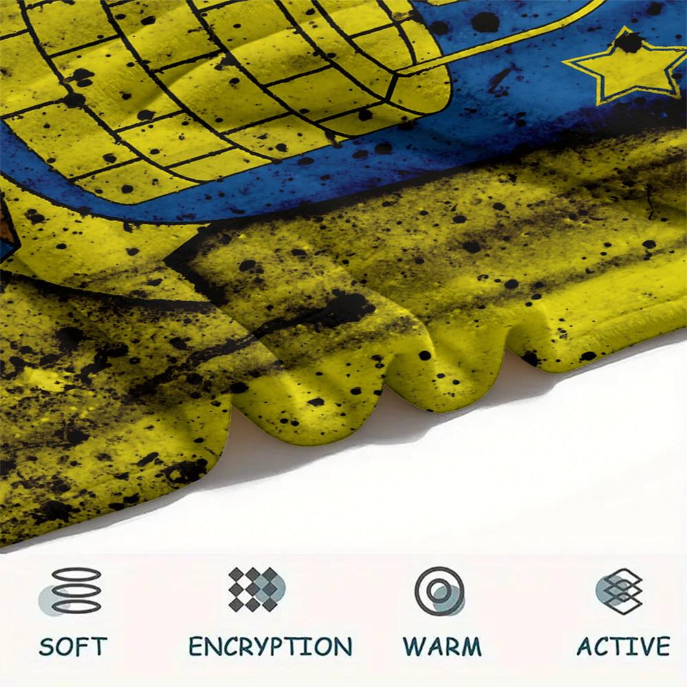 Brøndby IF  Print Flannel Blanket, High Quality Comfortable for All Seasons, Home Decor, Warmth and Comfort