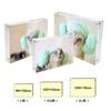 Lapeno Acrylic Photo Gift 2L Transparent Postcard Poster Display Perfect for New and Christmas Frame, Magnetic, Packaging, Size, Double-Sided Clear,