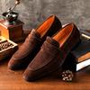 Mode Neue Mode Herren Weiche Mokassin Driving Top Grade Wildleder Echtes Leder Boot Ausgefallen Bequem Slipper Lässige Loafer Schuhe Flats