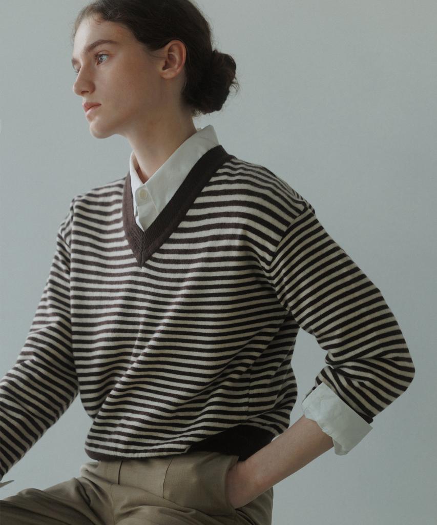 Yulago Harry Stripe Wool Knit