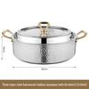 ZISIZ 304 Edelstahl Gehämmert Hot Pot