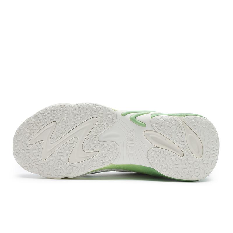 FILA Blur 2025 Fashion Versatile Color Block Durable Breathable Supportive Running Shoes Women sneaker Off-White Tooth-Green F12W532120FWB