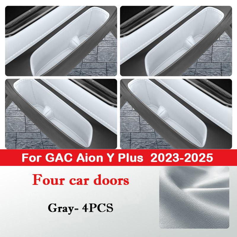 For GAC Aion Y / Y Plus 2026-2026 Car Door Slot Storage Box Leather Protective Pad Cover WaterProof Barrel Interior Accessories