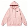 Unisex Slamble Print Loose Casual Zipper Hoodie