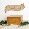 Boîte Enveloppes Creative Deco Urne Mariage Marron Clair 29x25x15 cm