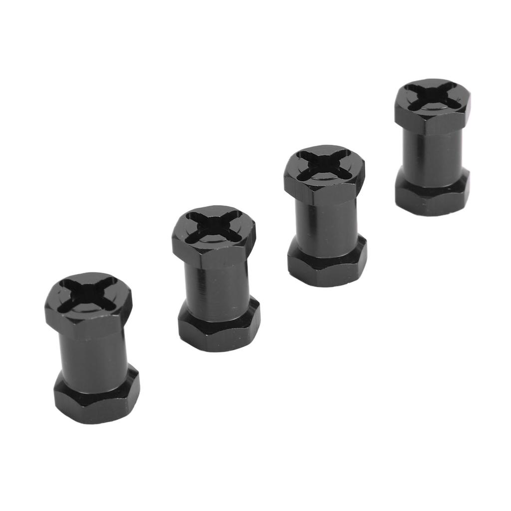 4PCS 12mm Hex Hub Adapters with Nuts Aluminum Alloy Wheel Hub Extension Adapter for 1Celsius10 RC Car 20mm Length
