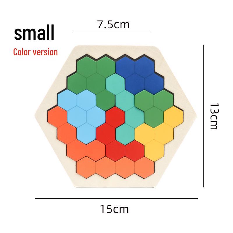 

Красочный деревянный пазл «Соты» для детей - Развивающая игрушка для мальчиков и девочек