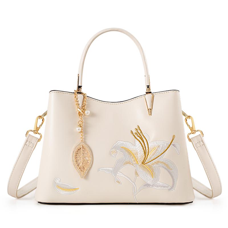 

Подарок на День матери сумка в новом китайском стиле в национальном стиле, дамская сумочка, высокое качество, для женщин среднего возраста, вышитая сумка для мамы, большая вместимость